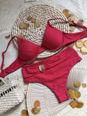 Biquíni Hot Pants Vermelho Sangue