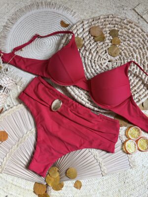 Biquíni Hot Pants Vermelho Sangue