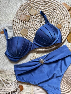Biquíni Azul Jeans Hot Pants