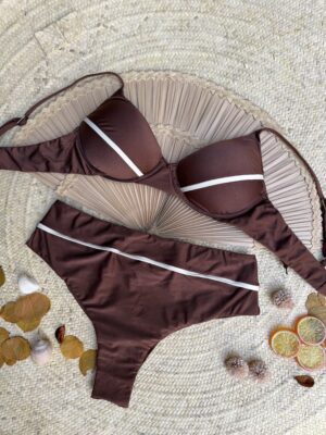 Biquíni Hot Pants Marrom Avelã