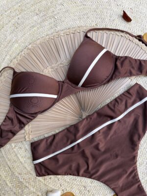 Biquíni Hot Pants Marrom Avelã