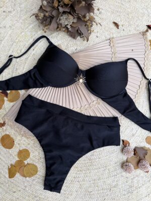 Biquíni Hot Pants Preto Sol