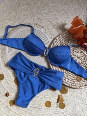 Biquíni Hot Pants Azul Jeans