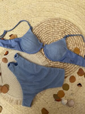 Biquíni Hot Pants Azul Jeans