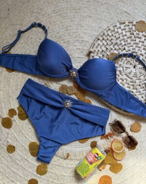 Biquíni Hot Pants Azul Jeans