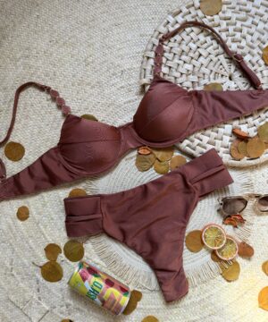 Biquíni Hot Pants Marrom